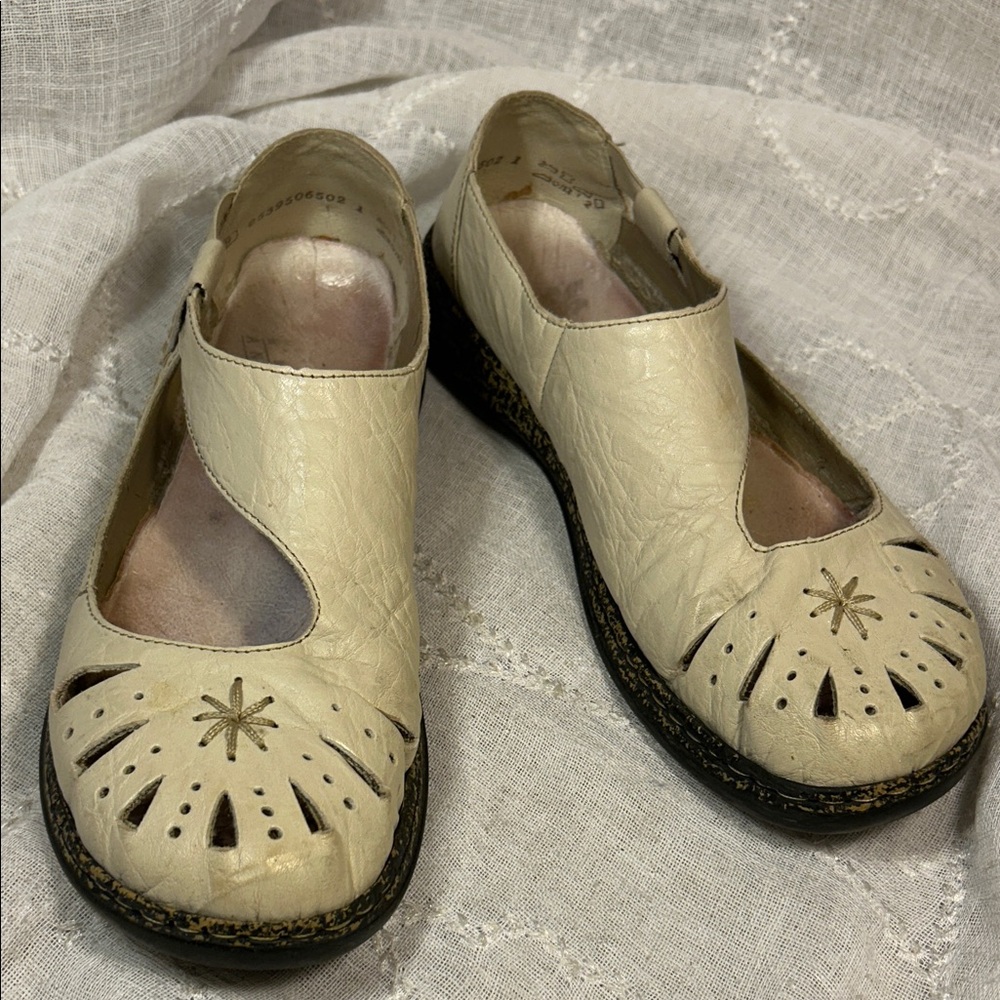 Rieker leather gorge leather slide in flats